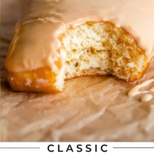 bite taken out of maple long john