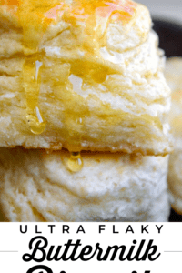 buttermilk biscuit with honey on top