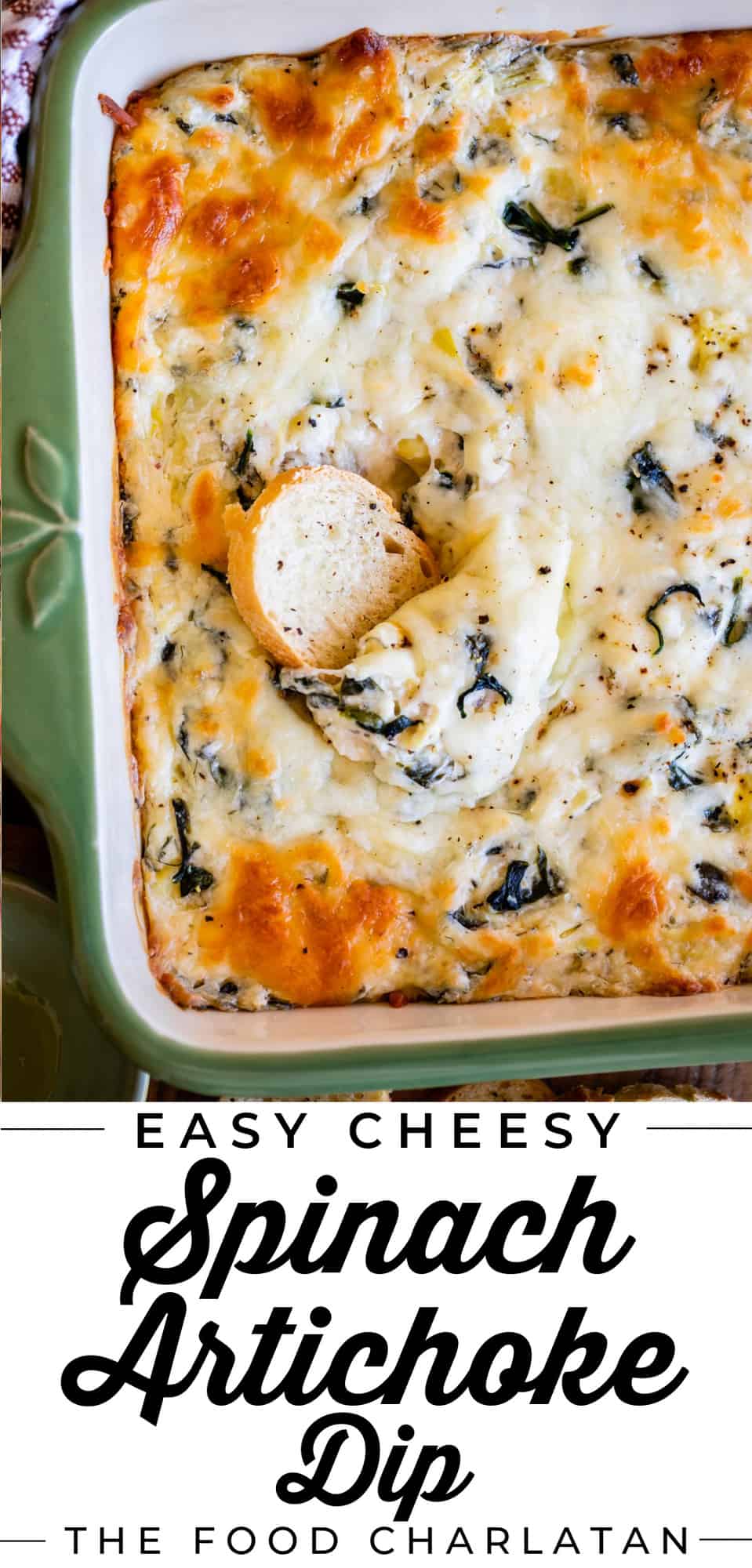 Extra Cheesy Spinach Artichoke Dip (Hot or Cold!) The Food Charlatan