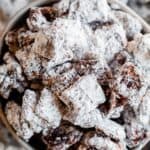 how to make puppy chow stick together in chunks (in a white bowl)