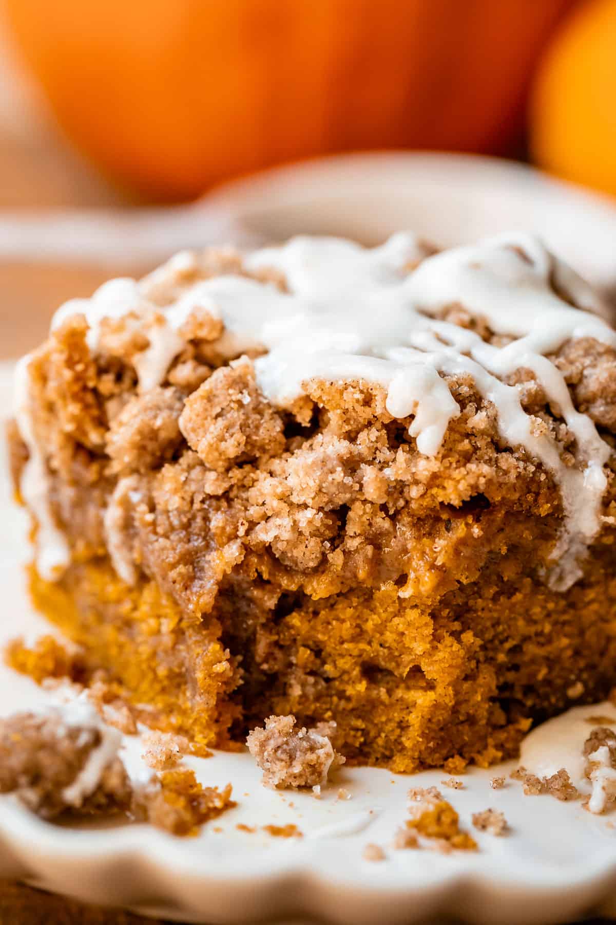 Pumpkin Coffee Cake with Streusel - The Food Charlatan