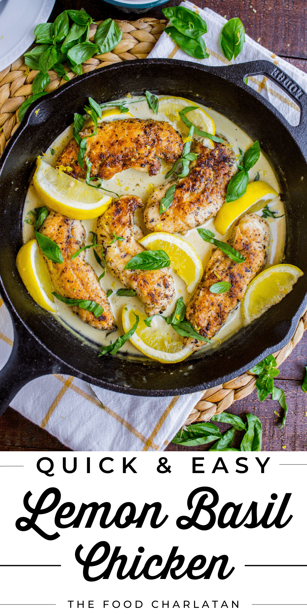 PanSeared Lemon Basil Chicken The Food Charlatan