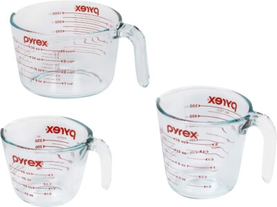 liquid measuring cups.