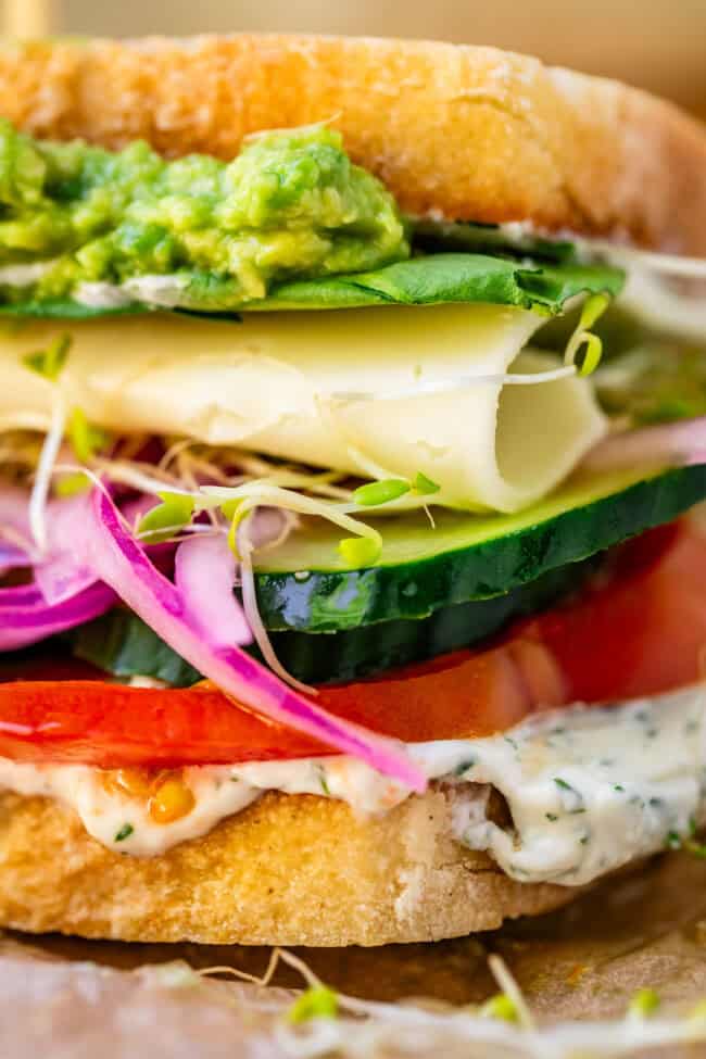 Laura's Fresh Veggie Sandwich - The Food Charlatan