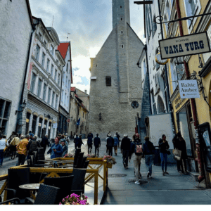 Tallin estonia old town.