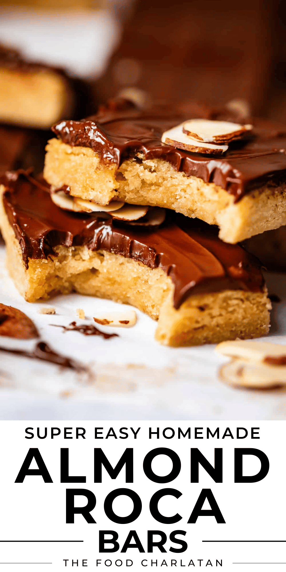 Almond Roca Bars (Fast and Easy Dessert!) - The Food Charlatan
